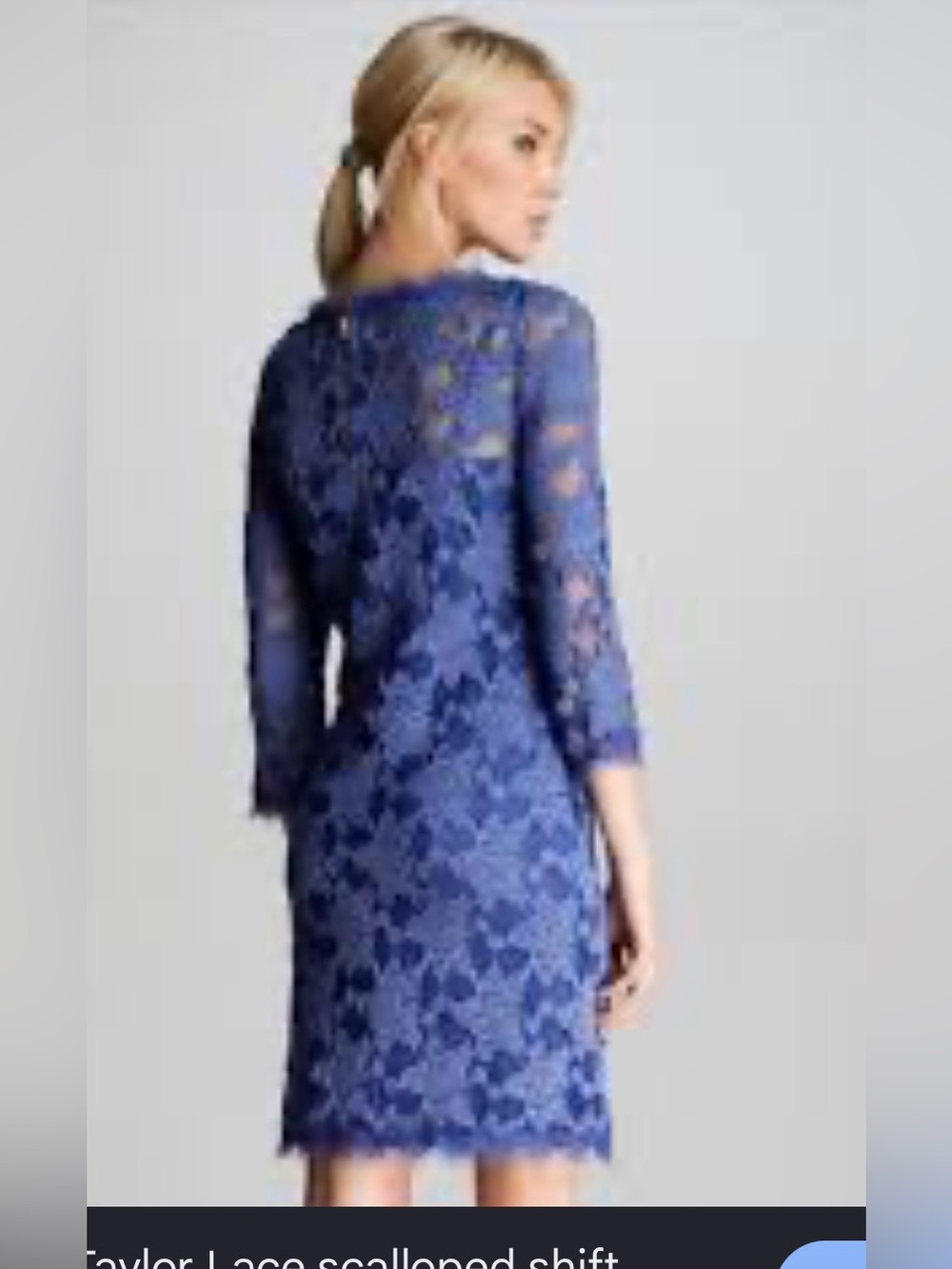 Rebecca Taylor Scalloped Lace Dress